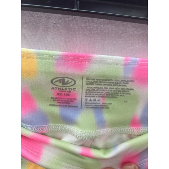 NWT Athletic Works Girls XXL (18) Camo Legging  Slash Pockets UPF 30 Protection - Picture 4 of 8